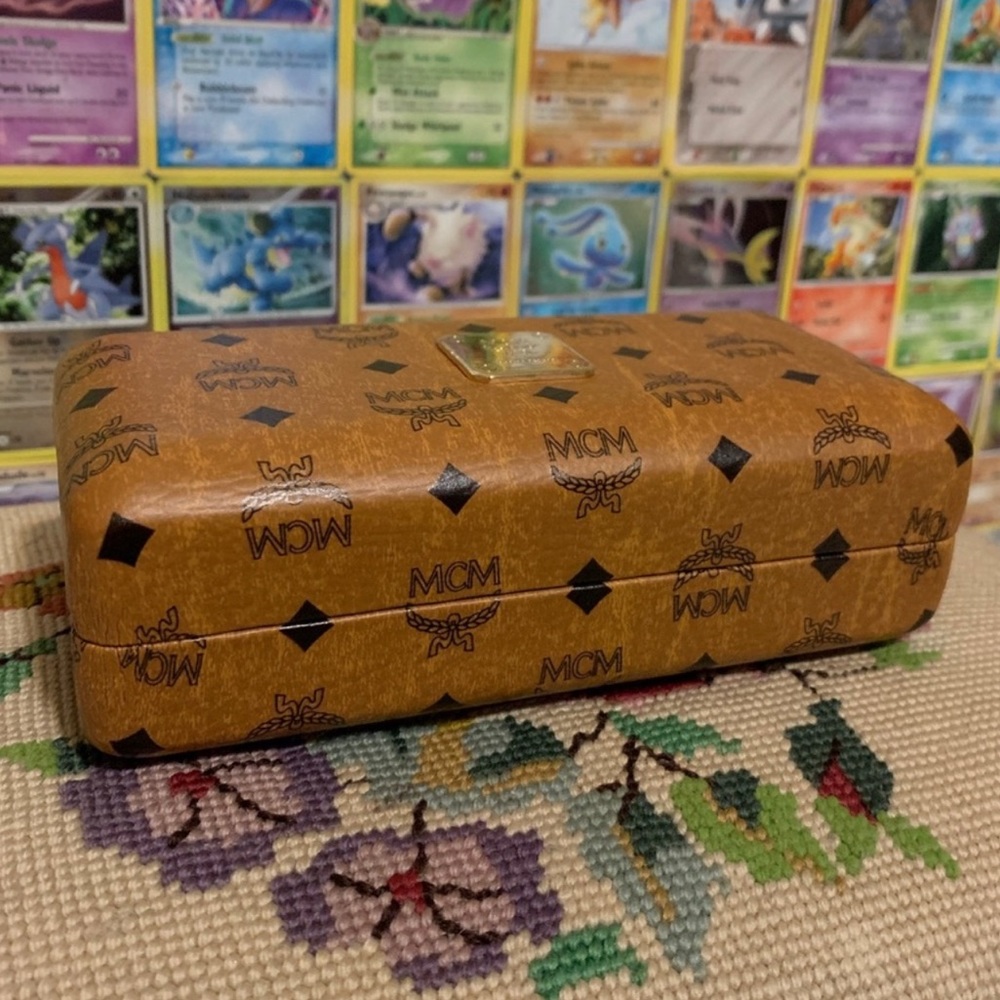 Authentic Mcm Monogram Hardshell Glasses Case ! - image 3